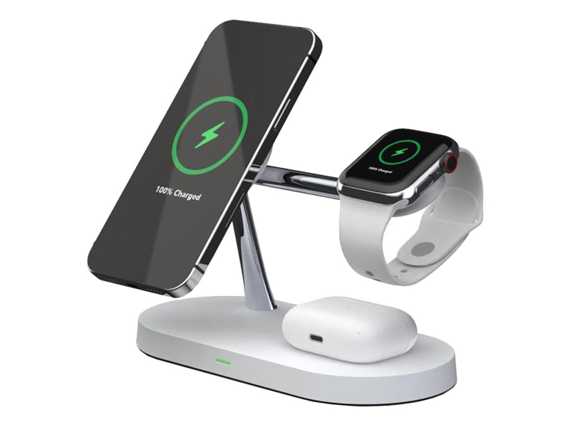 Tech-Protect A12 3w1 Magnetic MagSafe Wireless Charger biały